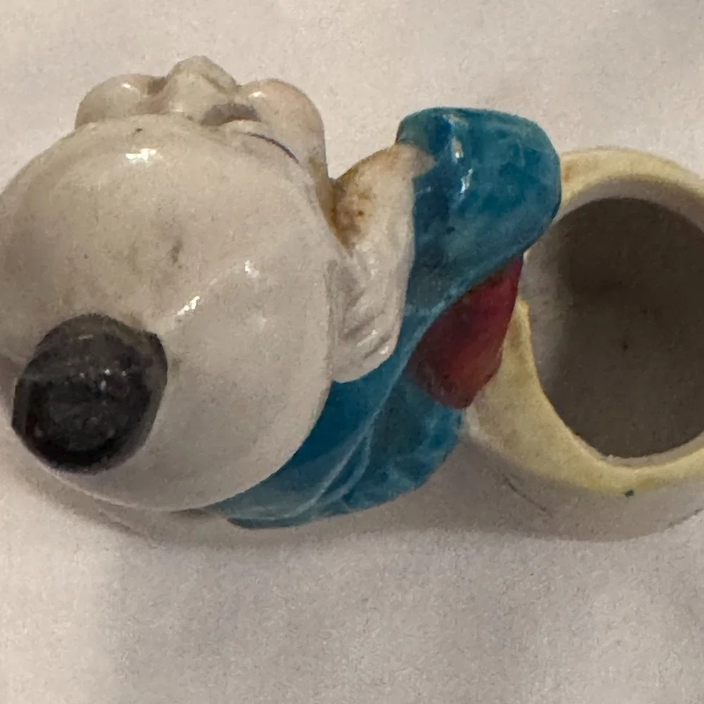 Vintage Oriental Asian‎ Boy Figurine Japan Air Planter Toothpick Holder